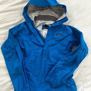 Patagonia Womens Bright Blue Raincoat